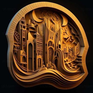 3D model City of Brass game (STL)